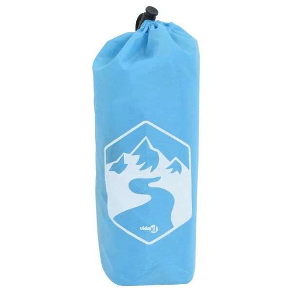 vidaXL Poncho Antipioggia con Cappuccio Design 2 in 1 Blu 223x145 cm