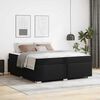 vidaXL Struttura del letto con materasso Nero 180 x 200 cm Tessuto