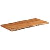 vidaXL Piano Tavolo 80x40x2,5 cm Rettangolare Legno Acacia Bordi Vivi