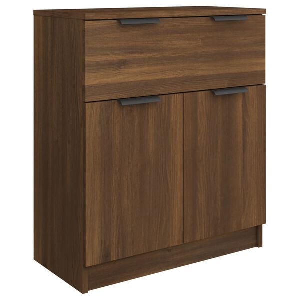 vidaXL Credenza Rovere Marrone 60x30x70 cm in Legno tecnico