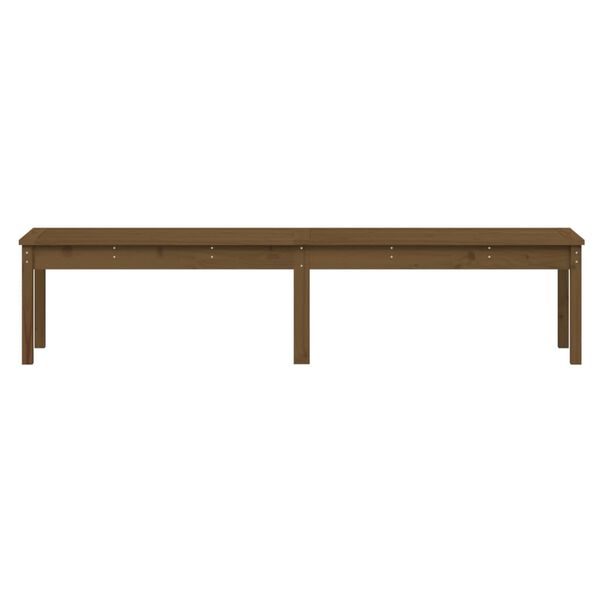 vidaXL Panca Giardino 2 Posti Ambra 203,5x44x45cm Legno Massello Pino