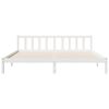 vidaXL Letto Extra Lungo senza Materasso Bianco 180x220 cm in Pino