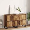 vidaXL Credenza 2 pcs Legno vecchio 60 x 35 x 70 cm