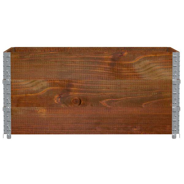 vidaXL Poggiapiedi da Giardino Marrone 120x80cm Legno Massello di Pino