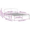 vidaXL Struttura del letto Marrone cerato 160 x 200 cm Pino massello
