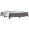 vidaXL Struttura del letto con materasso Grigio 180 x 200 cm Tessuto