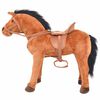 vidaXL Cavallo in Peluche in Piedi Marrone