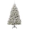 vidaXL Albero di Natale artificiale con 300 LED Verde e Bianco 210 cm