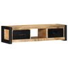 vidaXL Mobile Porta TV 100x30x25 cm in Legno Massello di Mango Grezzo