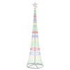 vidaXL Albero di Natale LED Multicolore 250 cm Metallo