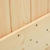 vidaXL Porta Scorrevole con Set Hardware 80x210 cm Legno Massello Pino