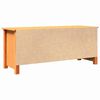 vidaXL Panchina con contenitore Marrone cerato 110 x 38 x 45,5 cm