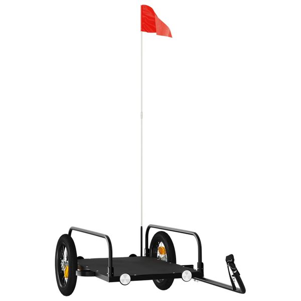 vidaXL Rimorchio da Bici 122x53x31 cm in Ferro