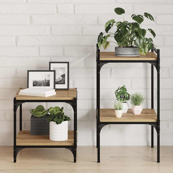 vidaXL Scaffale 4 pcs Marrone 40 x 40 x 1,5 cm Legno multistrato