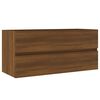 vidaXL Mobile Lavabo Rovere Marrone 100x38,5x45 cm Legno Multistrato