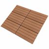 vidaXL Piastrella per Decking 6 pcs Marrone 60 x 30 cm WPC