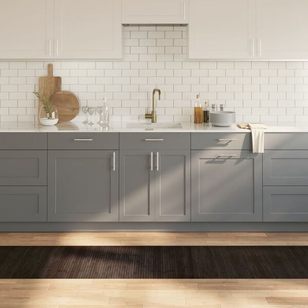 vidaXL Tappeto Rettangolare Marrone Scuro 60x400 cm in Bambù