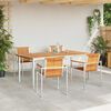 vidaXL Set da Pranzo per Giardino 5 pcs Legno Massello di Acacia