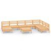 vidaXL Set Salotto da Giardino 9 pz in Legno Massello di Pino