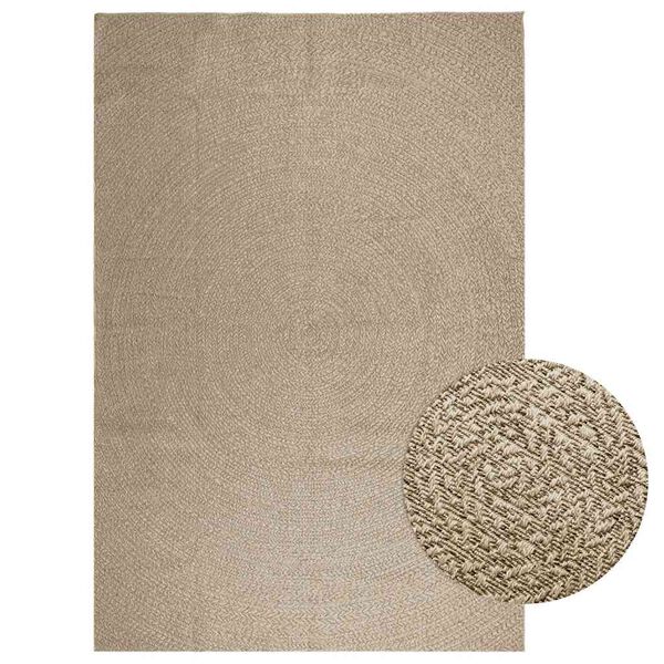 vidaXL Tappeto ZIZUR Beige 240x340 cm Aspetto Iuta Interni ed Esterni