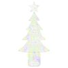 vidaXL Albero di Natale con 240 LED Multicolore 180 cm Acrilico