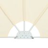 vidaXL Tenda Laterale per Terrazza Pieghevole Crema 240x160 cm