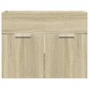 vidaXL Mobile Sottolavabo Rovere Sonoma 60x38,5x46cm Legno Multistrato