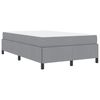 vidaXL Letto a molle Grigio chiaro 120 x 200 cm Tessuto
