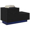 vidaXL Armadio da Notte con cassetto Rovere Nero 70 x 36 x 40,5 cm