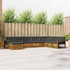 vidaXL Set divani 8 pcs Naturale e Antracite Legno di Acacia Massello