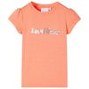 Maglietta Bambina Maniche Arancione Neon 128