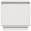 vidaXL Comodino Bianco 40x30x40 cm in Legno Massello di Pino