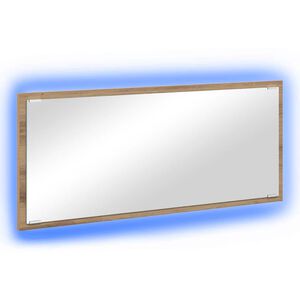 vidaXL Specchio Rovere artigianale 90 x 8,5 x 37 cm Legno multistrato