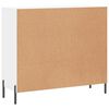 vidaXL Credenza Bianca 90x34x80 cm in Legno Multistrato