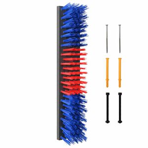 vidaXL Spazzole per il bestiame Rosso e Blu 50 x 10 x 6.5 cm