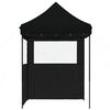 vidaXL Tenda Party Nero 200 x 200 x 306 cm Tessuto Oxford