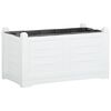 vidaXL Fioriera Bianca 80x42,5x42 cm PP