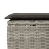 vidaXL Set Divani da Giardino 7pz con Cuscini Grigio Chiaro Polyrattan