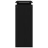 vidaXL Tavolo consolle Rovere Nero 80 x 30 x 80 cm Legno multistrato