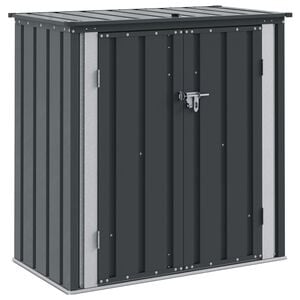 vidaXL Scatola di Stoccaggio per Giardino Nero 101,5 x 57 x 100,5 cm
