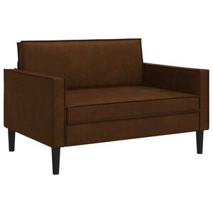vidaXL Poltrona XXL Marrone Pelle Scamosciata Sintetica