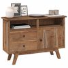 vidaXL Credenza Naturale 100 x 30 x 68 cm Legno di teak solido