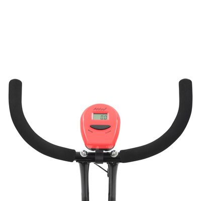 vidaXL Cyclette X-Bike con Cinghia di Resistenza Rossa