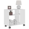 vidaXL Tavolino da Salotto Bianco 70x35x55 cm in Legno Multistrato
