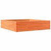 vidaXL Fioriera Giardino Marrone Cera 100x100x23 Legno Massello Pino