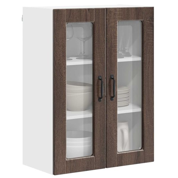 vidaXL Mobile da cucina con lo scaffale Rovere Marrone 60 x 31 x 80 cm