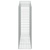 vidaXL Cesti Gabbioni ad Arco 3 pz 200x50x160/180 cm Ferro Zincato