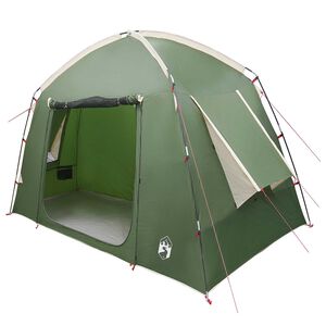 vidaXL Tenda Capanna con tetto Verde 210 x 210 x 138 cm Poliestere