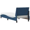 vidaXL Letto con Materasso Hanko Blu 90x190 cm in Tessuto