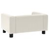 vidaXL Divano per Cani Cuscino Crema 60x43x30cm Peluche Similpelle